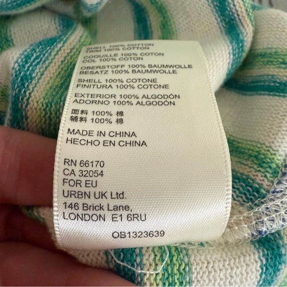 Free People Downtown Midi Striped Maxi Slit Cotton Sleeveless Dress Small - Picture 10 of 10